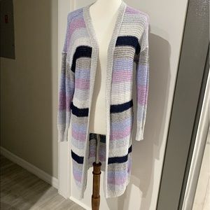 Knox Rose purple long cardigan sweater